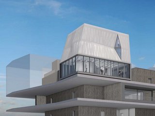 Wie das im Massstab 1?:?1 aussieht, zeigt das Forschungs- und Innovationsgebäude NEST in Dübendorf. In der zweigeschossigen Aufstockung des DFAB House kommen die von Robotern vorfabrizierten, tragenden Holzmodule direkt zum Einsatz. 
