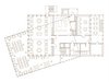Der Grundriss: Die Terrasse ist angewinkelt zum Bau positioniert. 
